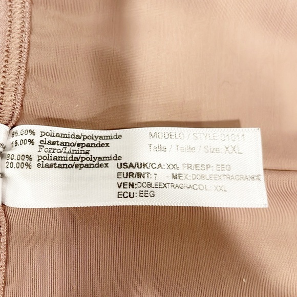 CHAMELA Shapewear Girdle Short Pants XXL Open Crotch Style 01011 Tan Women - Picture 6 of 7